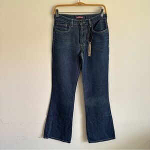 Vintage Y2K Bubblegum Jeans Sparkles Star Rivets Flare Denim Blue Fairy Grunge